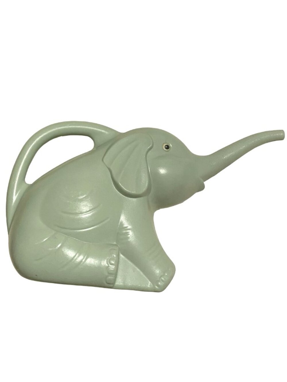WATERING CAN PLASTIC GREEN ELEPHANT